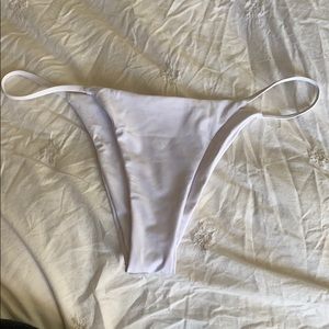 Plain white bikini bottoms